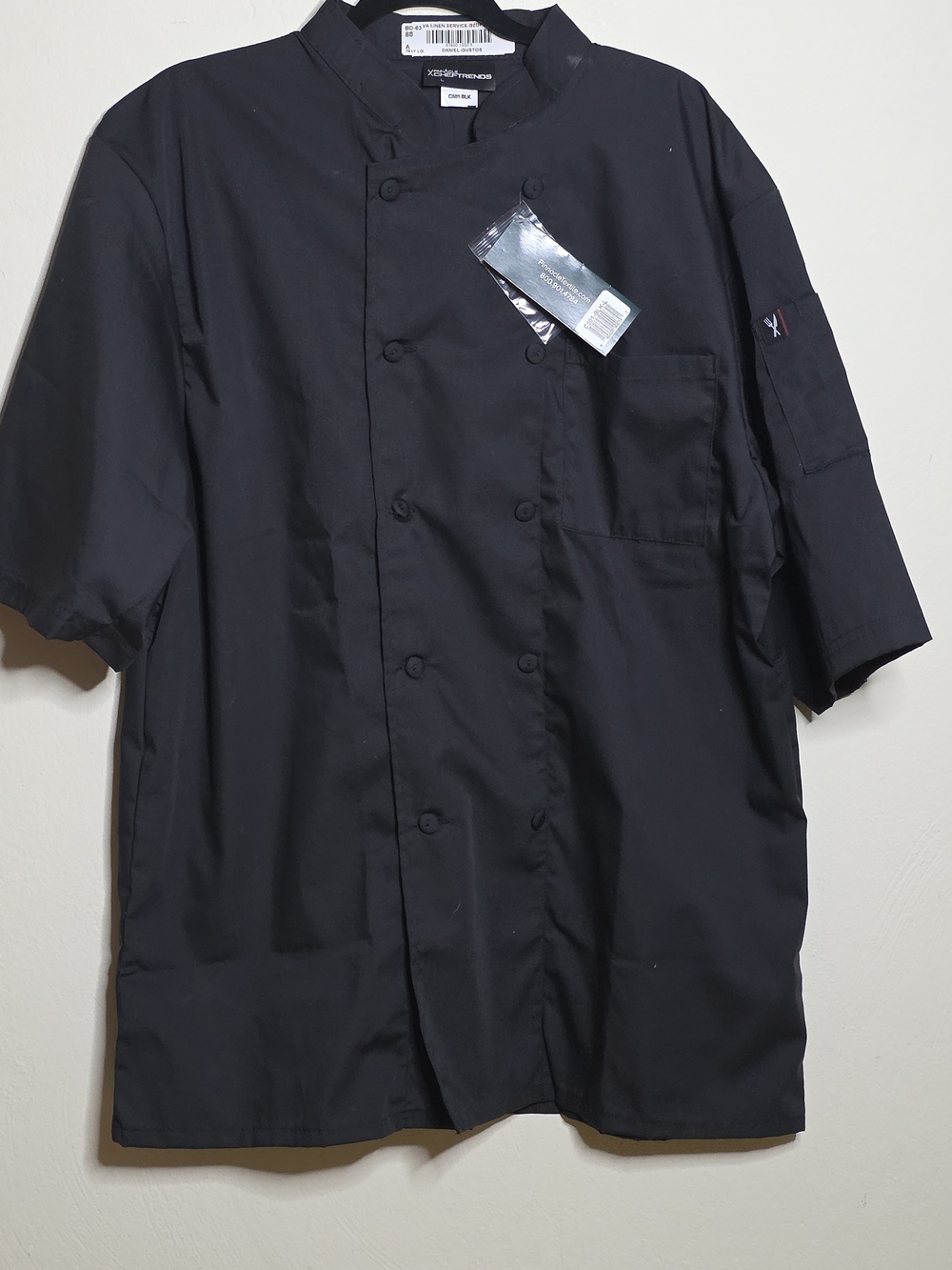 Pinnacle Xchef Trends Black Chef Jacket - L